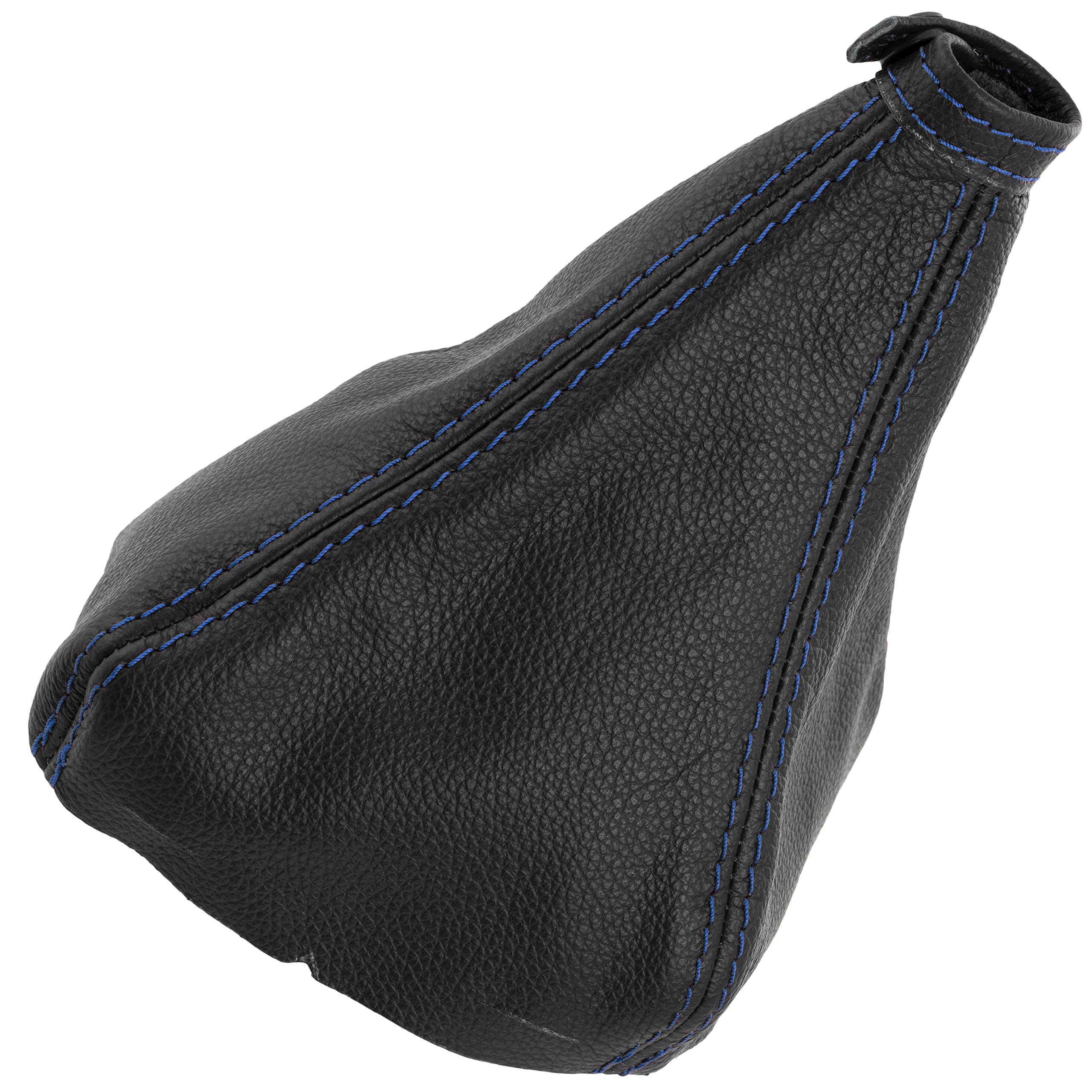 Cuffia Leva Cambio In Pelle Aerzetix Per Fiat Panda 3 169 2003-2012 - Nero Con Cuciture Blu - Foto 9