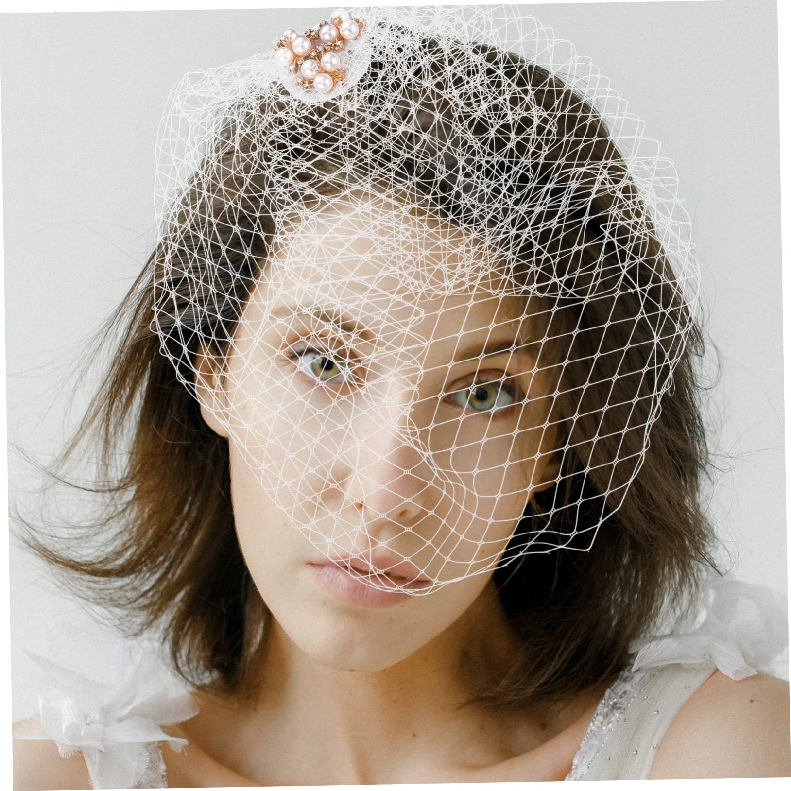 GALPADA 5pezzi Fascinator Elegante con Velo per Donne Accessorio da Cerimonia per Matrimoni Feste e Tea Party con Design Unico Perle Leggero e Confortevole