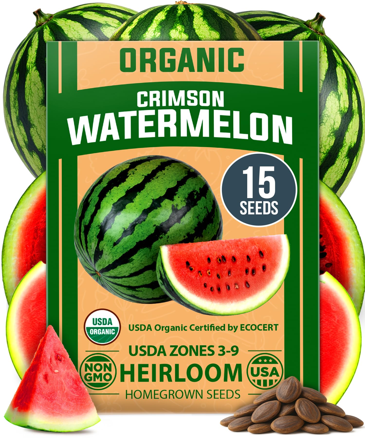 Organic Crimson Sweet Watermelon