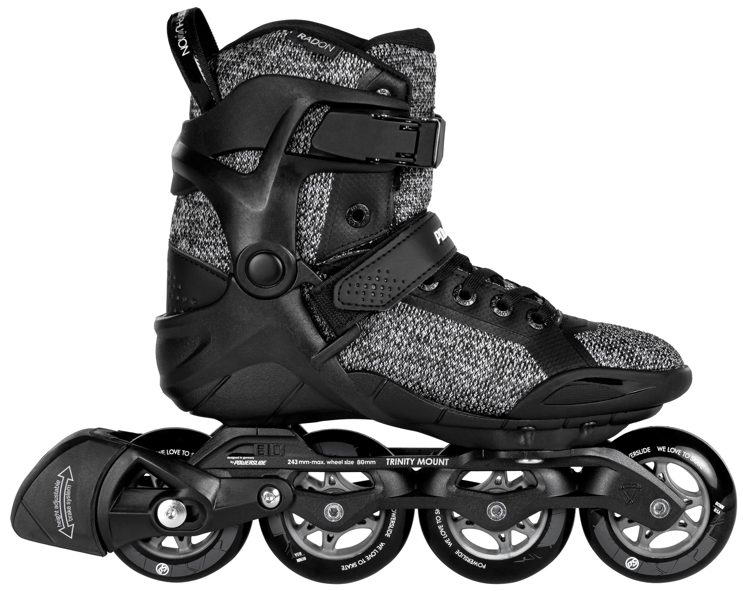 Powerslide Phuzion Radon 80 Trinity SMU Skates