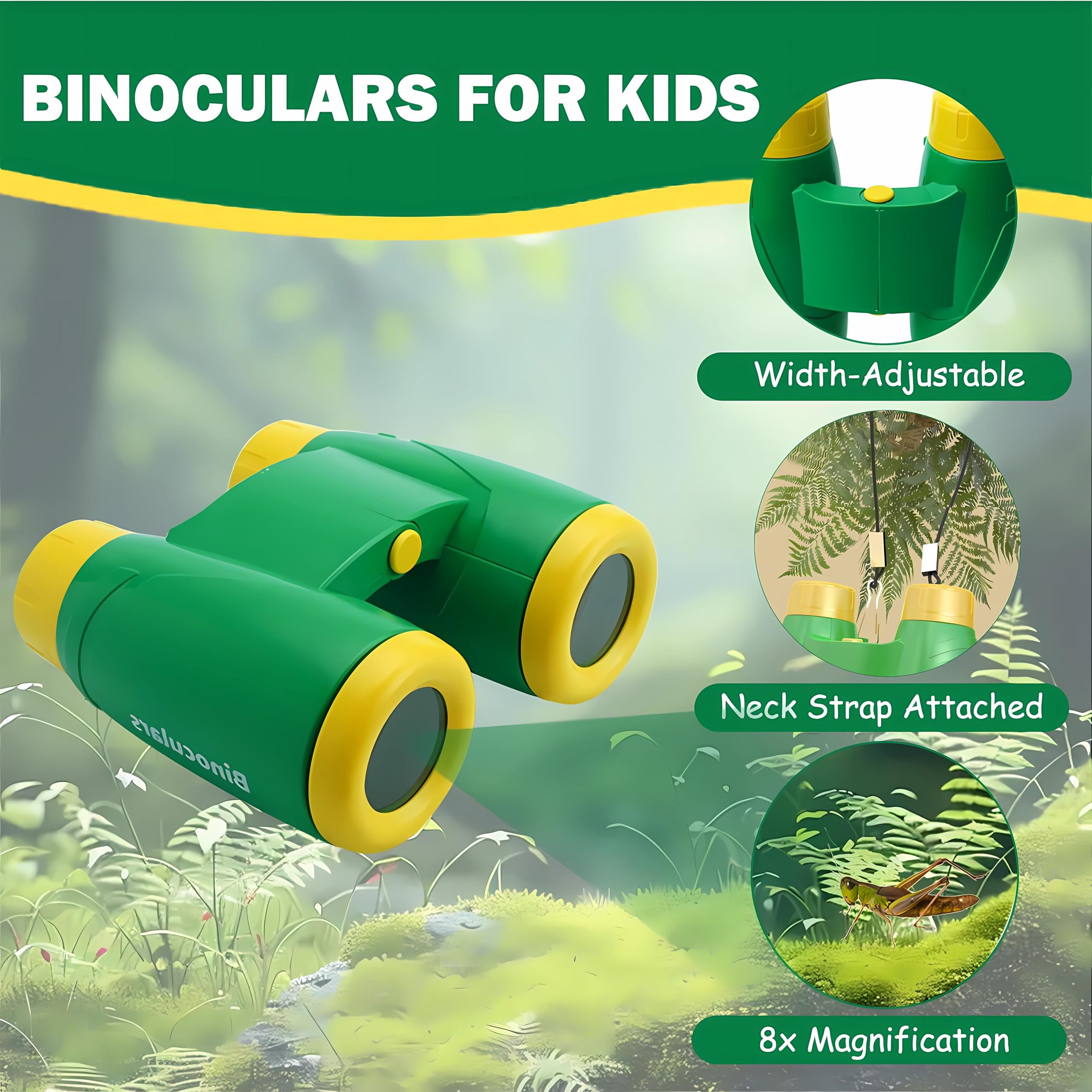CR8OAS Kids Explorer Kit - 10 Pcs Outdoor Toys with Bug Catcher for Kids, Binoculars & More, STEM Educational Toy for Boys & Girls, Ideal Gift for Nature Exploration, Hiking, Camping, Adventure - Image 3