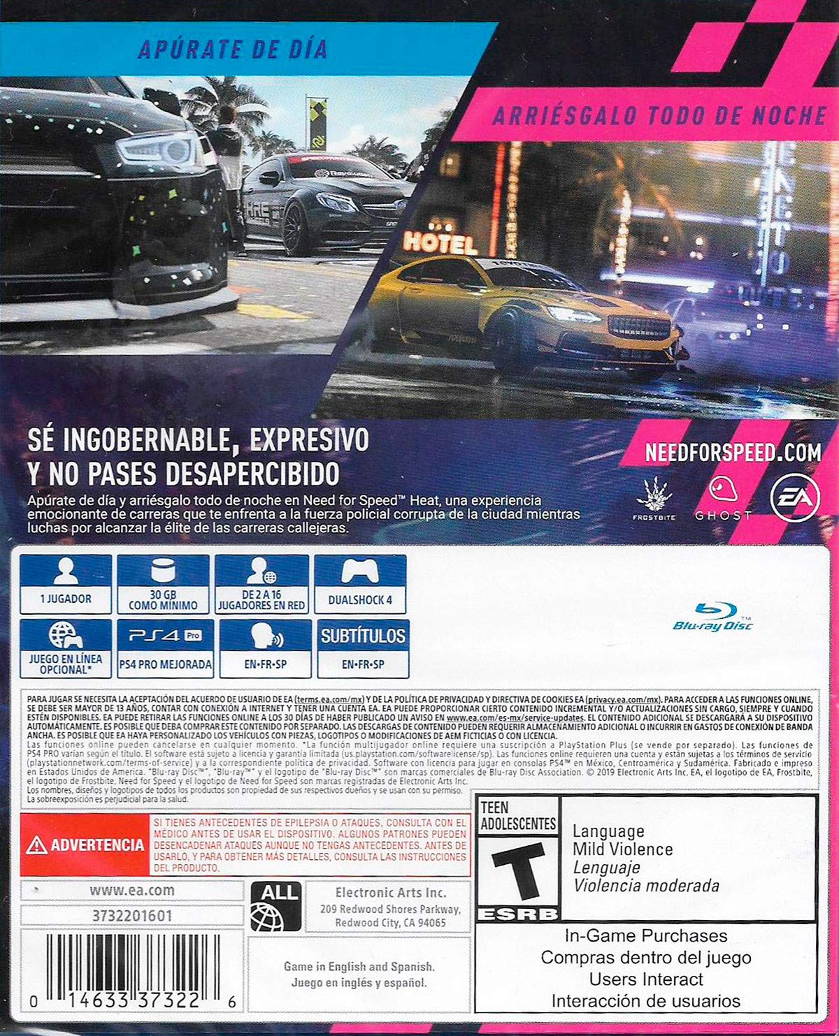 Amazon.com: PS4 NEED FOR SPEED HEAT (US) : Video Games display picture 1