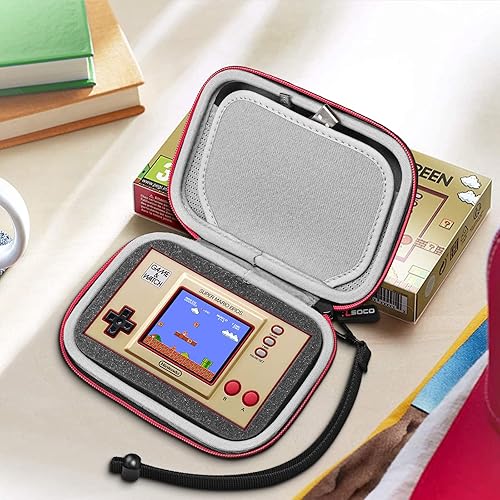 Miniatura 7 de RLSOCO Estuche rígido para Nintendo Game & Watch Super Mario BrosThe Legend of Zelda (cremallera roja - funda de transporte 1 pieza solamente),
