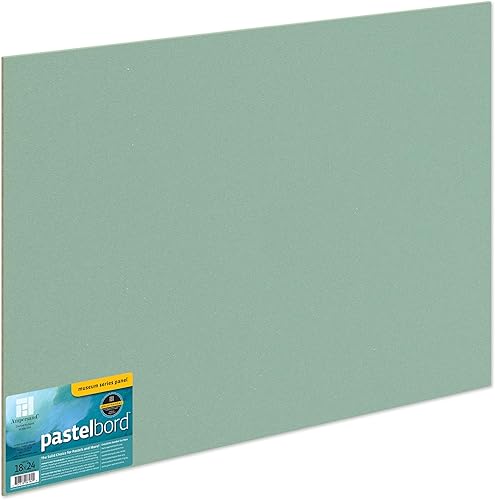 Miniatura 45 de Ampersand Art Supply Panel de pintura pastel: Serie Museo Pastelbord, blanco, perfil plano de 1/8 pulgadas, 9x12