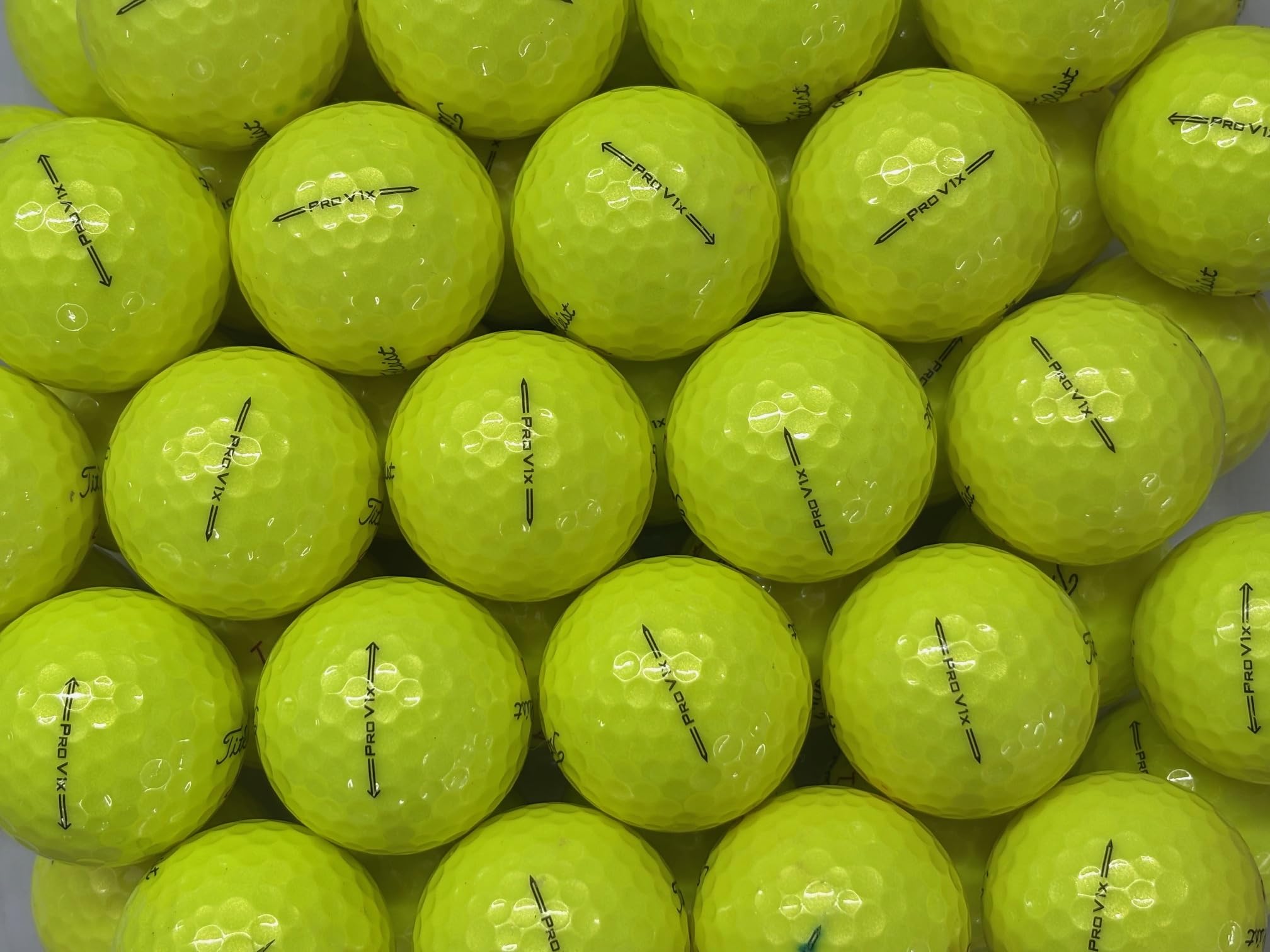 Titleist Pro V1x Yellow Golf Balls - Pearl Grade A Lake Balls 12 Pack
