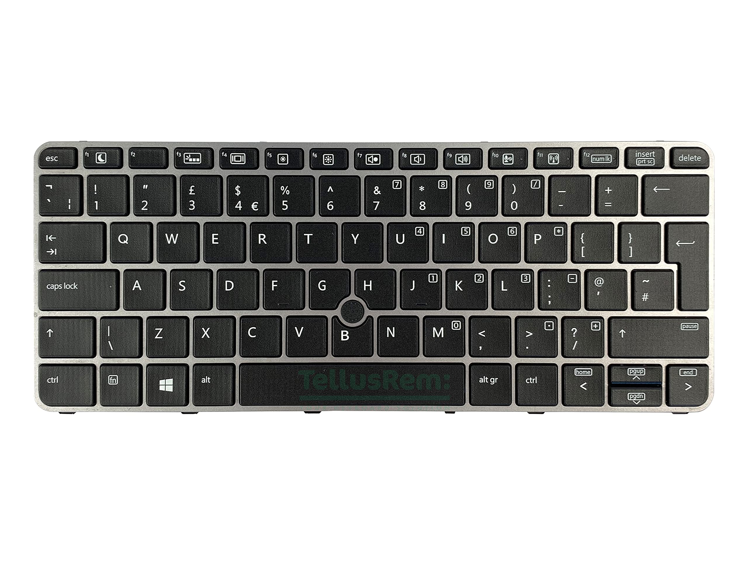 TellusRem replacement UK backlit keyboard for HP 820 G3, 820 G4, 725 G3, 725 G4