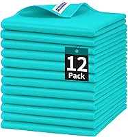 Vista 28 de HOMERHYME Paño de limpieza de microfibra para vidrio, paquete de 12 paños de limpieza de ventanas, paños de pulido reutilizables sin pelusas ni