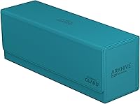 Vista 1 de Ultimate Guard Arkhive 400+, Deck Case for 400 Double-Sleeved TCG Cards, Petrol, Compatible with Boulders, Magnetic Closure & Microfiber Inner Lining
