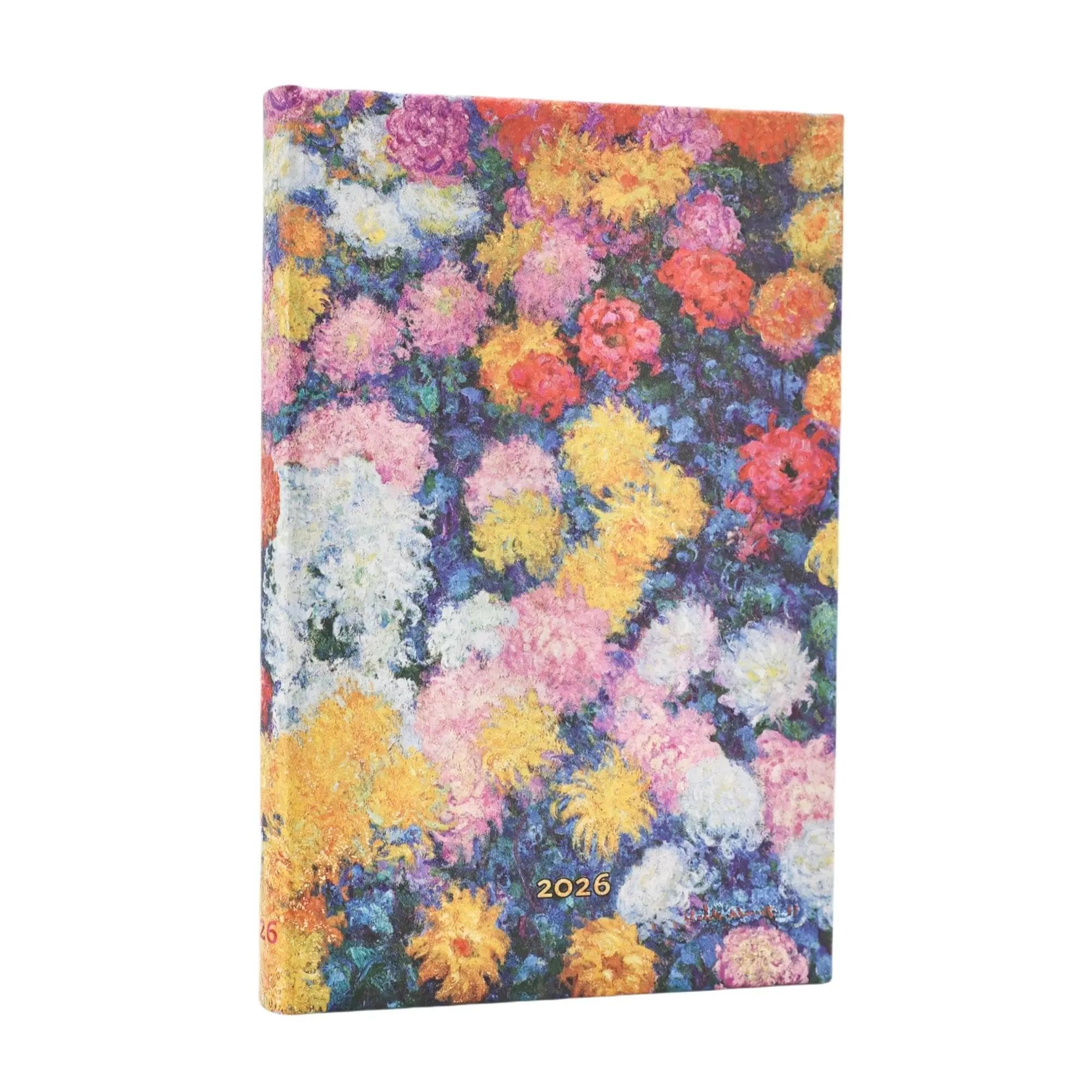 Paperblanks 2026 Kara-ori Pink Japanese Kimonos 12 Month Calendar Slim Verso Elastic Band Closure 160 Pg 100 GSM
