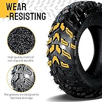 Vista 8 de Juego de 2 neumáticos de lodo ATV 22x7-11 22X7X11 6PR 0.787 in Deep Tread Fit para Honda Recon 250 Suzuki Ozark 250 (1 par)