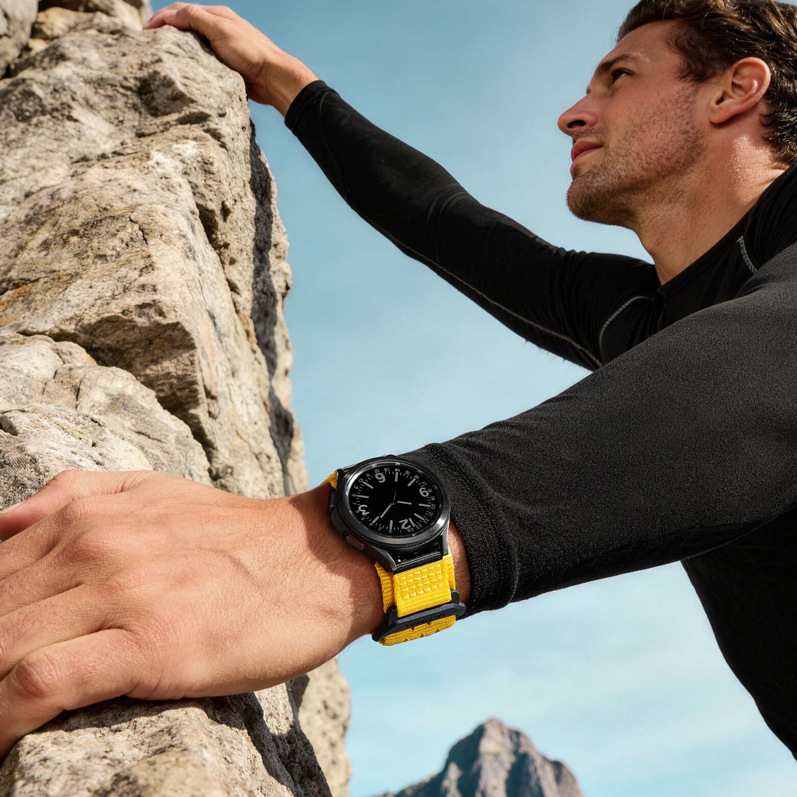 ULTIMAL Compatible avec Samsung Galaxy Watch, bracelet de sport réglable en nylon de 20 mm, design respirant pour Watch 6 Classic 43 mm 47 mm/5 Pro 45 mm/4 & 5 & 6 40 mm 44 mm/4 Classic 42 mm 46 mm