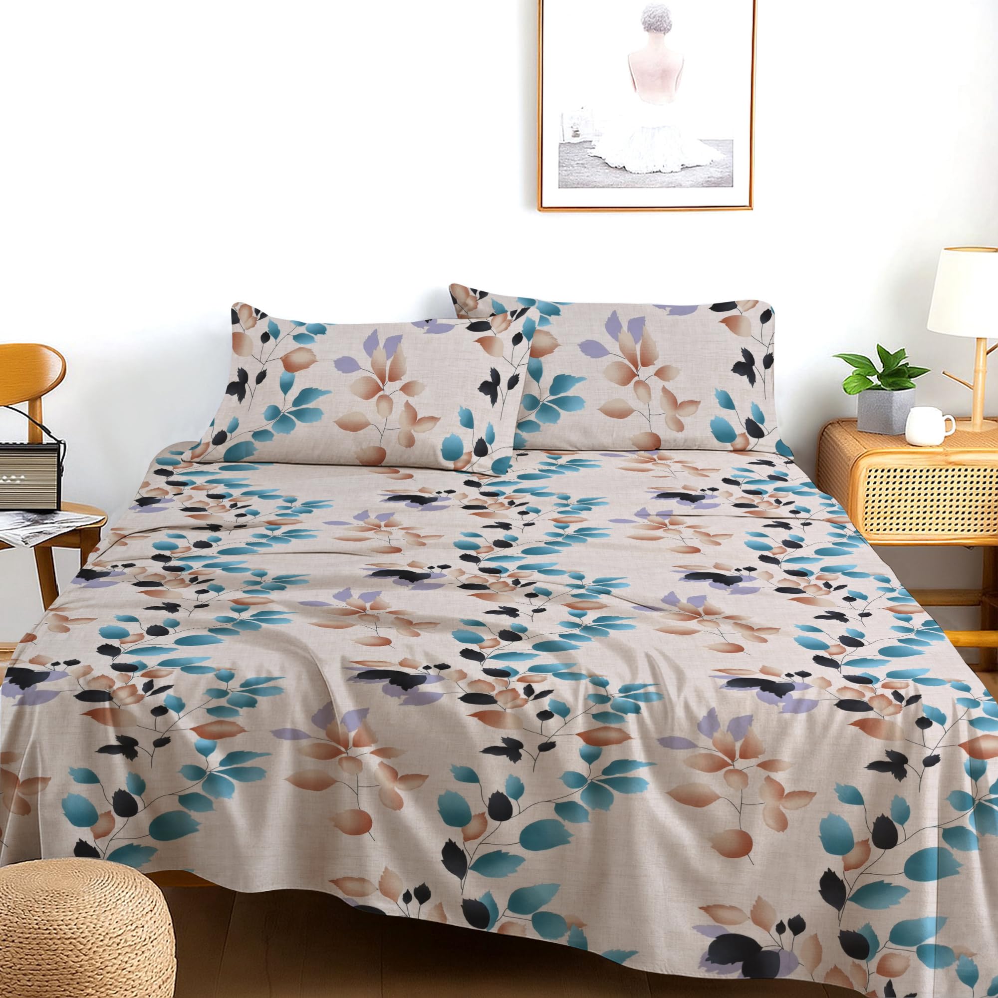 EverSoft Bedding Double 3-Piece Hotel Quality Bed Sheet Set Soft, Cozy & Breathable Bedding with Flat Sheet & 2 Pillowcases Durable, Luxury Design, Easy Care — image 1