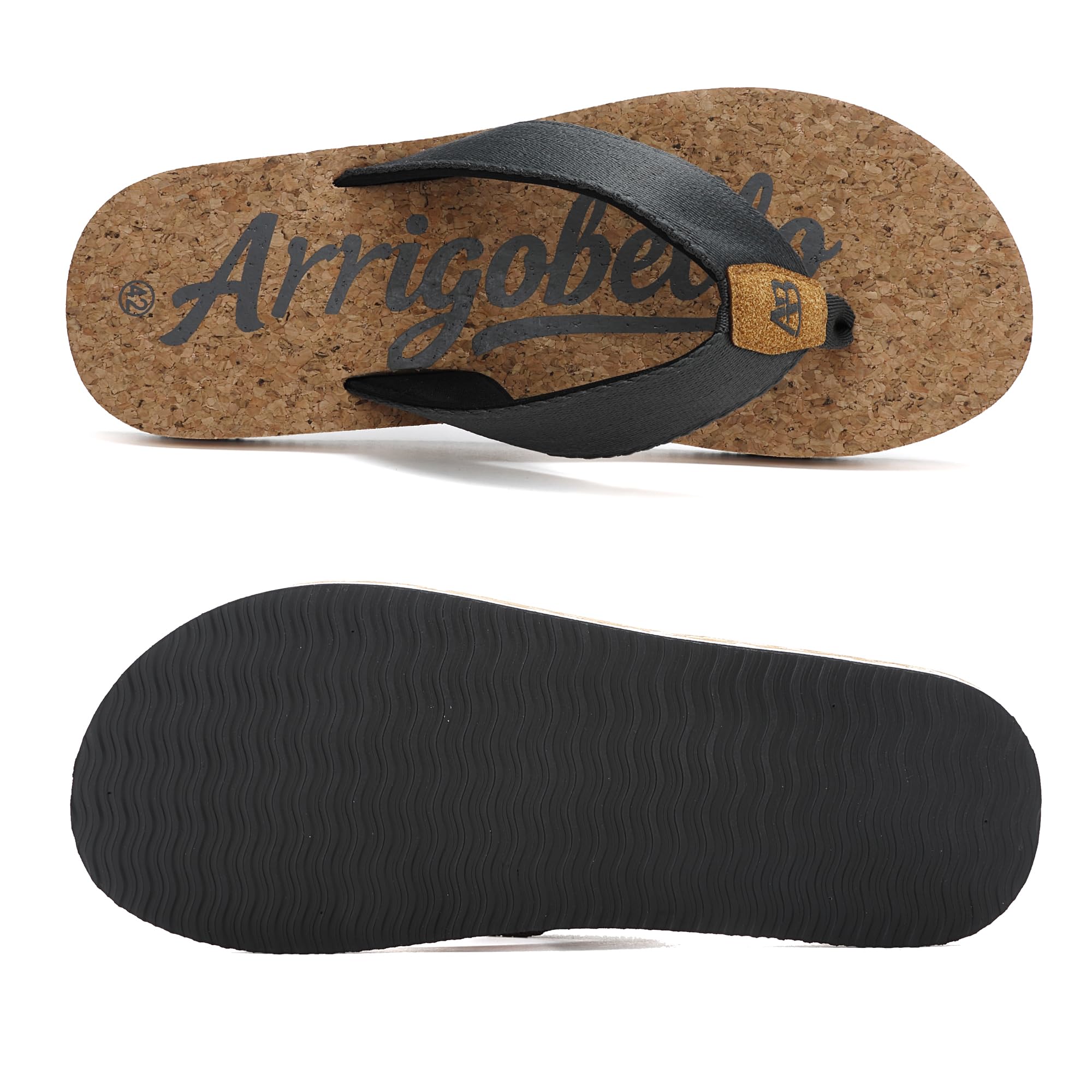 ARRIGO BELLO Tongs Homme Tongue Claquette Été Confortable Piscine Plage Antidérapant Sandales Taille 41-46