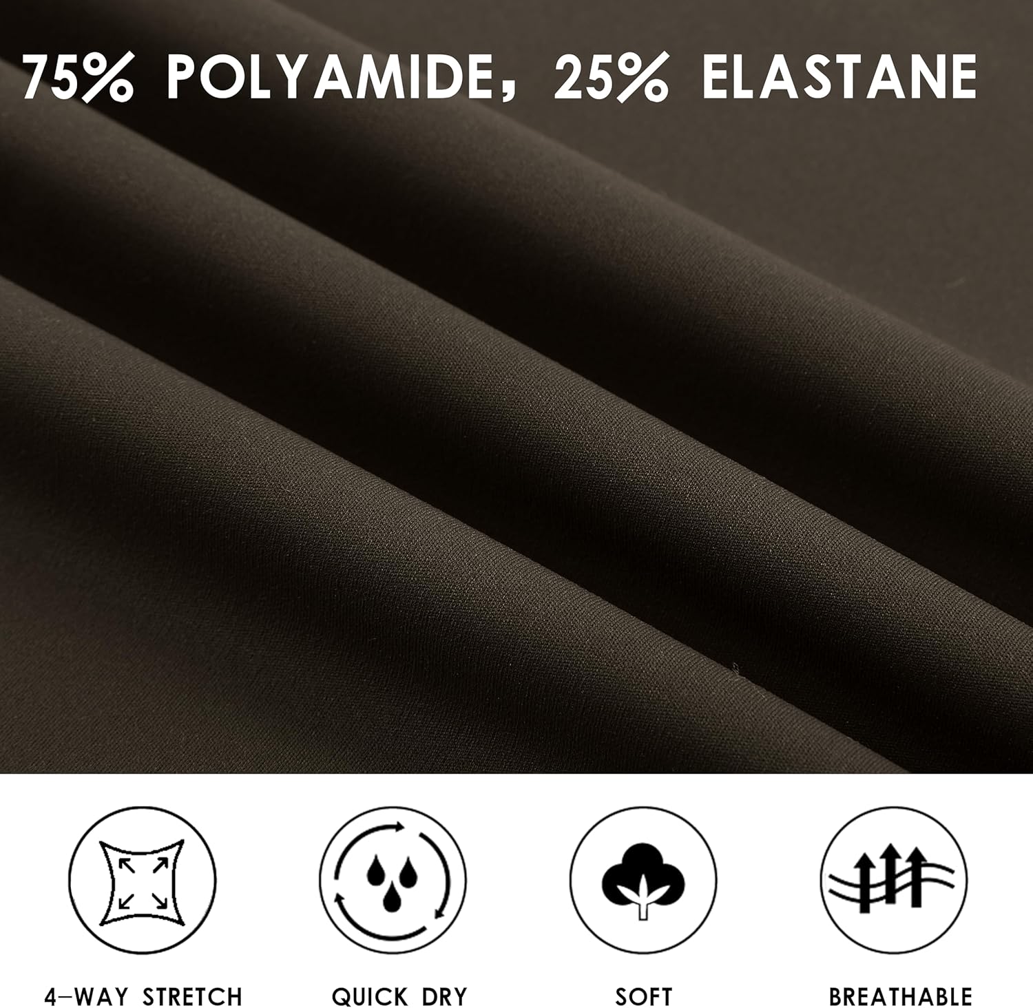 Bermuda Shorts for Women with Zipper Pocket Womens High Waisted Long Shorts for Running Workout Athletic - Image 6