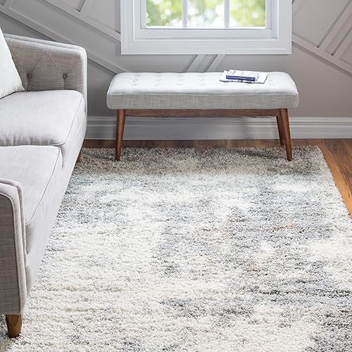 Miniatura 2 de Rugs.com Soft Touch Shag Collection - Alfombra de pelo largo de 2 x 3 pulgadas, color caqui, perfecta para entradas, cocinas, rincones de desayuno,