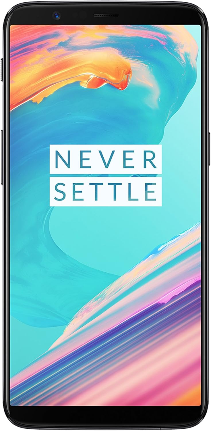 OnePlus 5T A5010 128GB Dual-SIM (GSM Only, No CDMA) Factory Unlocked 4G/LTE Smartphone (Midnight Black) - International Version