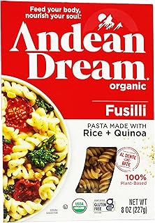 Andean Dream Organic Quinoa Fusilli Pasta, 8 Ounce -- 12 per case.12