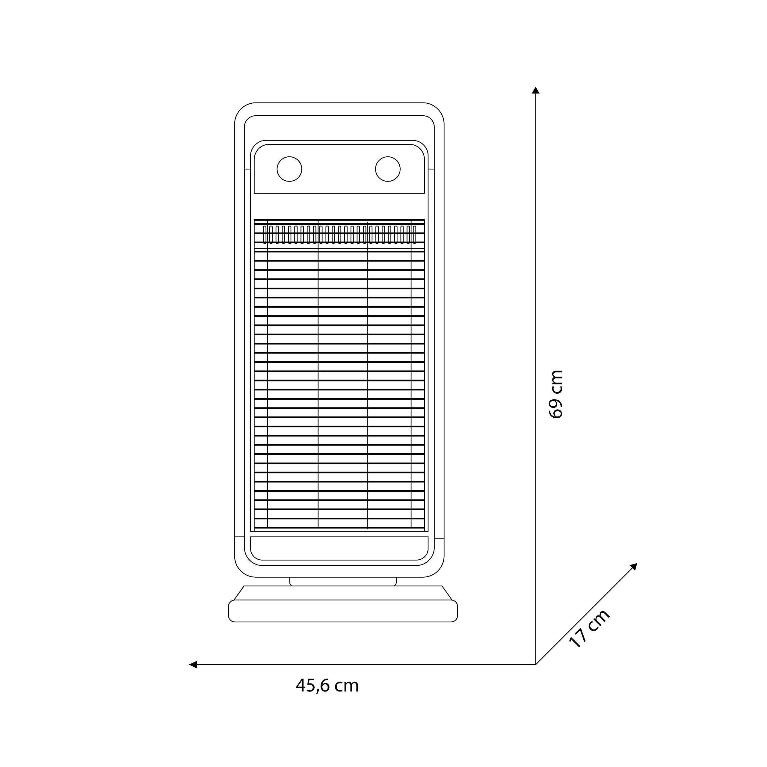 Olimpia Splendid 99610 Solaria Carbon Stufa a Infrarossi, 1100 W, Grigio