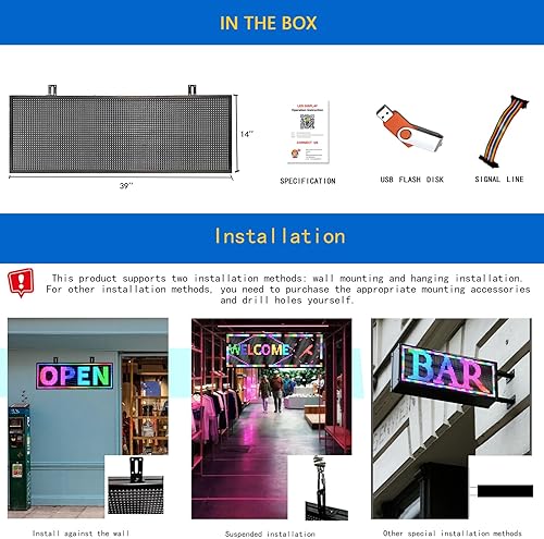 Miniatura 9 de P10 Señales LED a todo color al aire libre Control WIFI con alto brillo de desplazamiento led señal programable para tienda tablero de negocios (39