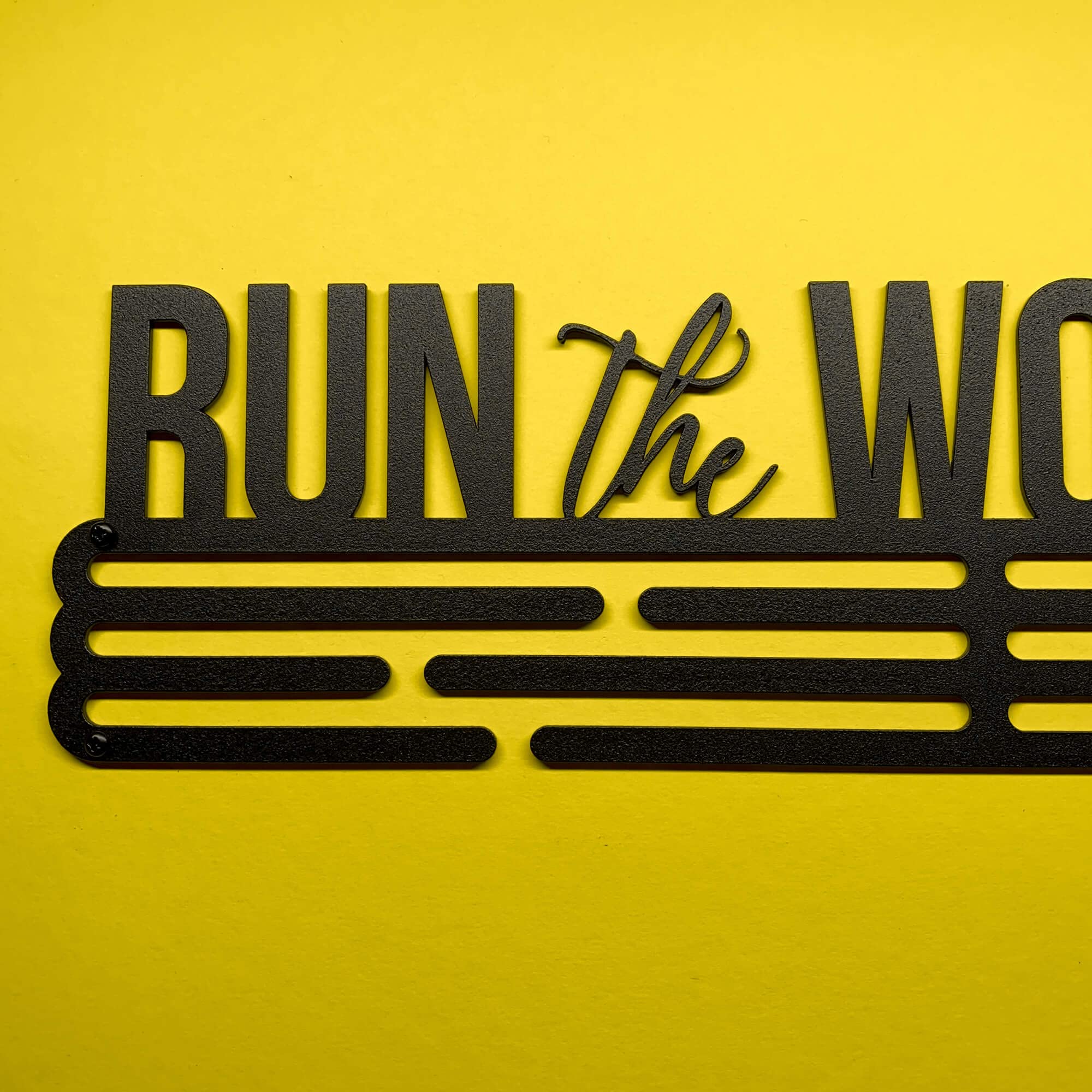 Run The World Colgador de medallas | Medallero Acero | Medal Holder dispaly Hanger | Medalla Percha