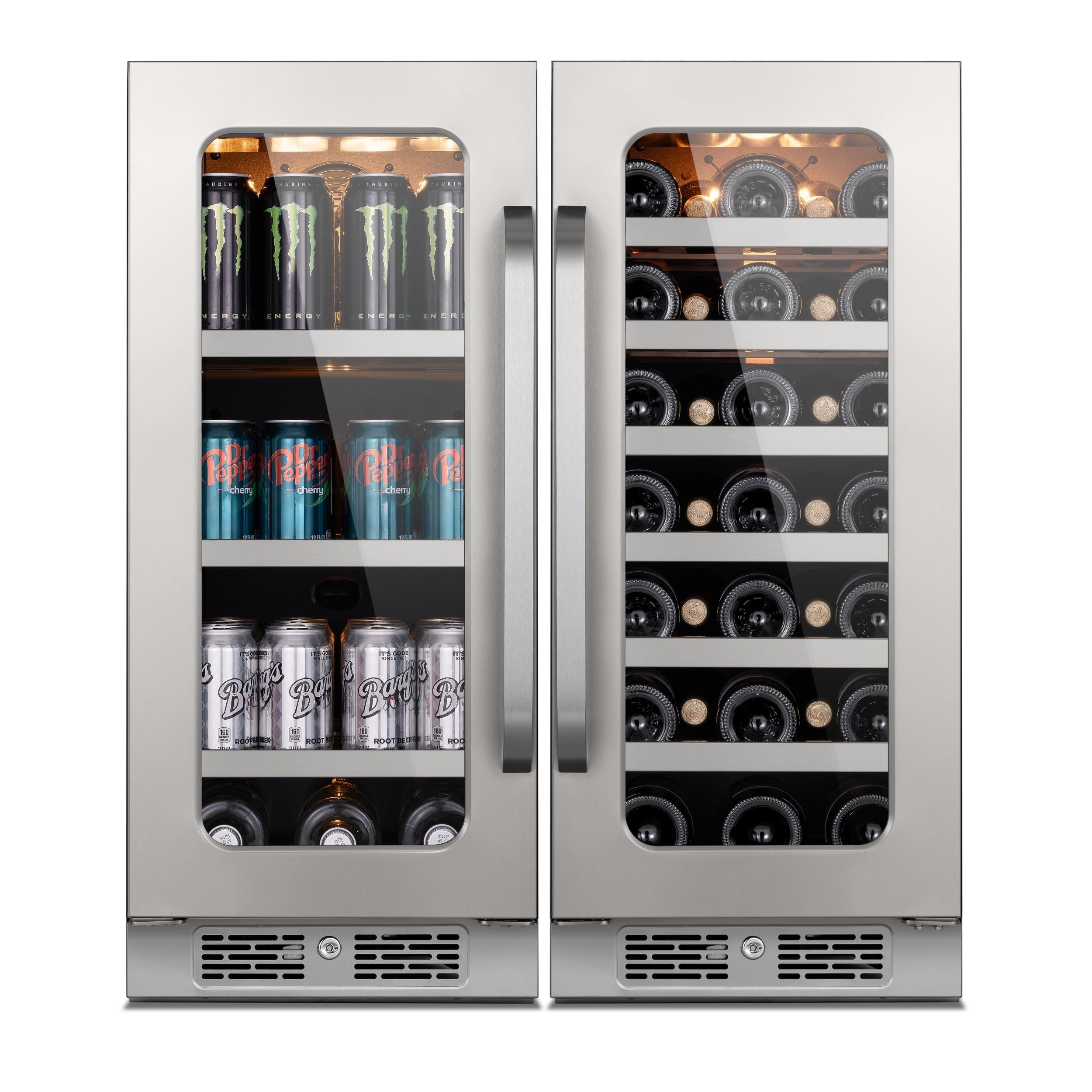 Whynter W-BSR080SB+BSR033SW-PM 6 cu ft Wine Cooler