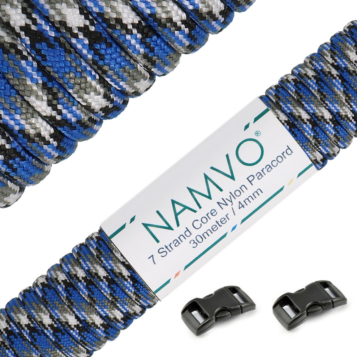 Namvo 550 Paracord Mil Spec Type III 7 Strand Parachute Cord Total Length 100ft/30 Meters Spots/Stripes/Camouflage — view 25