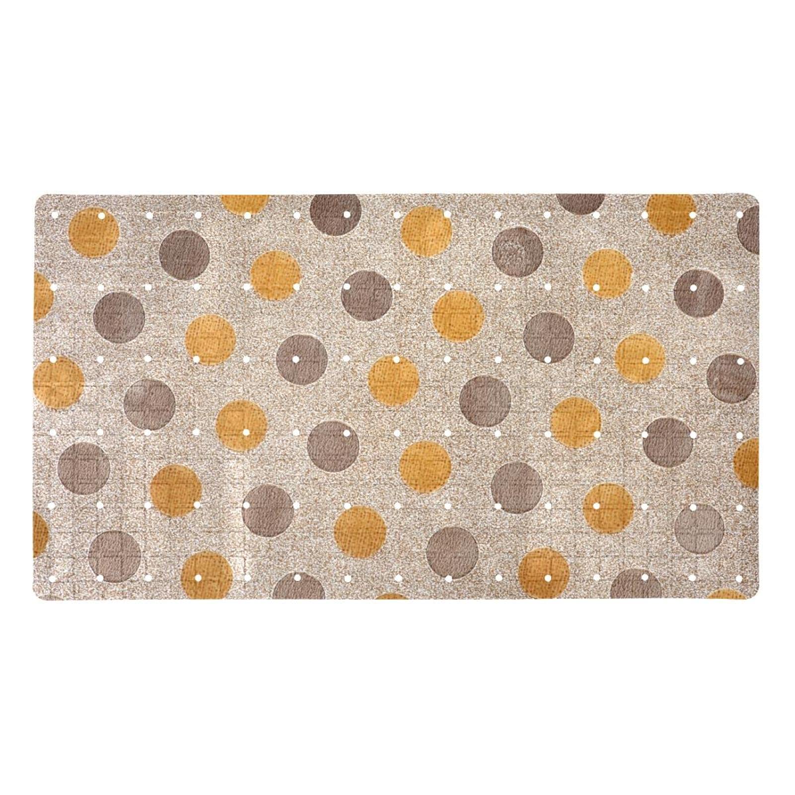 Tapis de salle de bain antidérapant évite les chutes grâce aux ventouses et trous de drainage