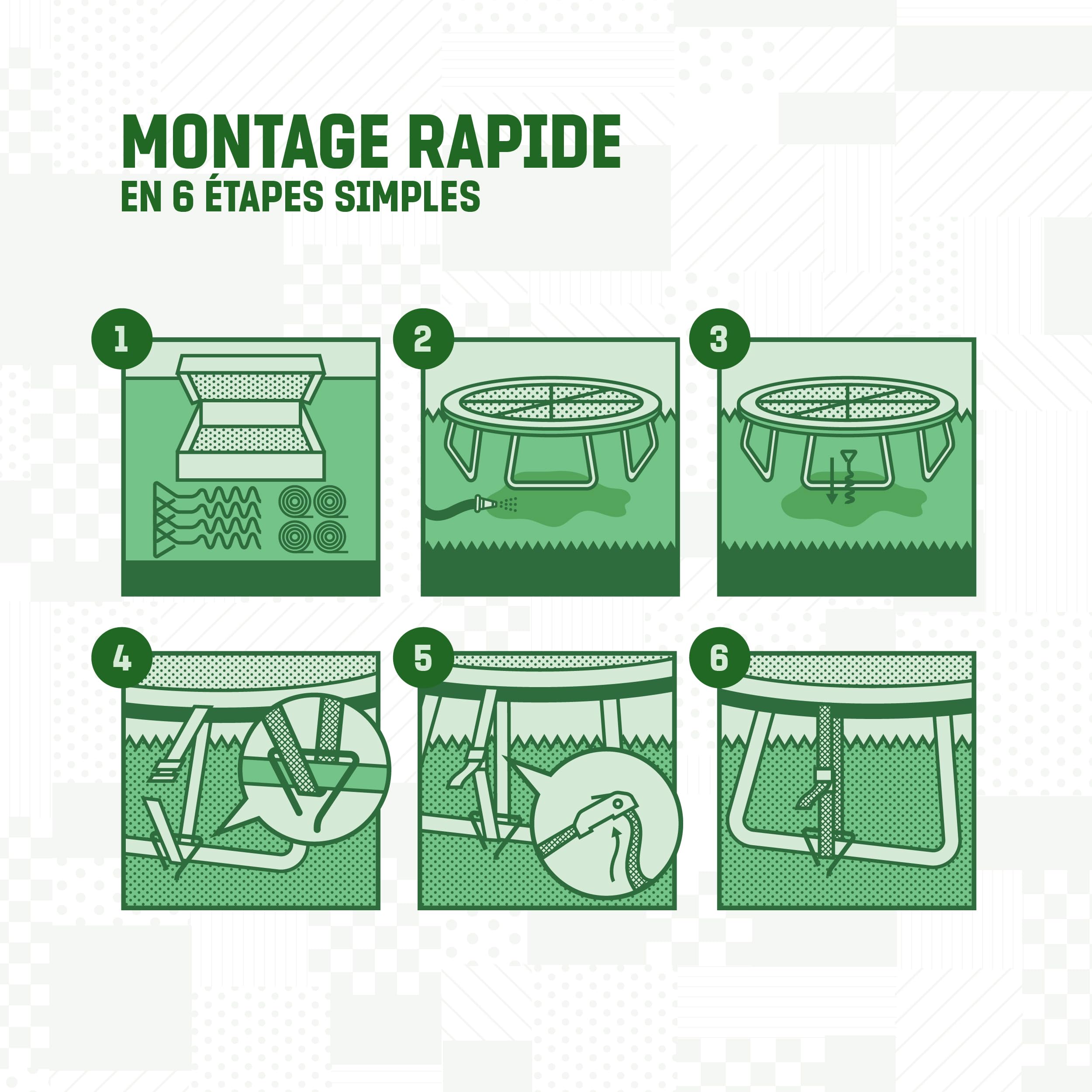 GardenGloss Piquets D’Ancrage Trampoline Set - 40cm Piquets Robustes pour Trampoline - Ancres À Visser pour Une Fixation Sûre dans Le Sol