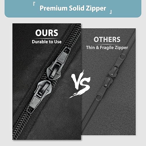 Miniatura 8 de SHINESTAR Funda de plancha y bolsa de transporte para parrilla de mesa Blackstone de 17 pulgadas sin capucha, bolsa de transporte portátil para