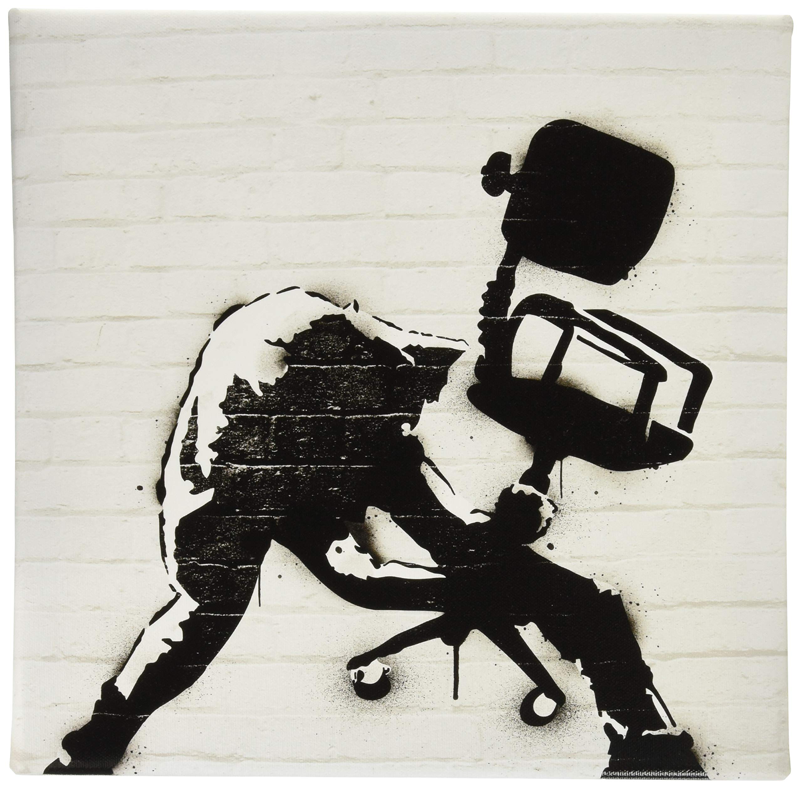 Amazon.co.jp: リブ バンクシー デザイン 日本正規ライセンス モノクロ