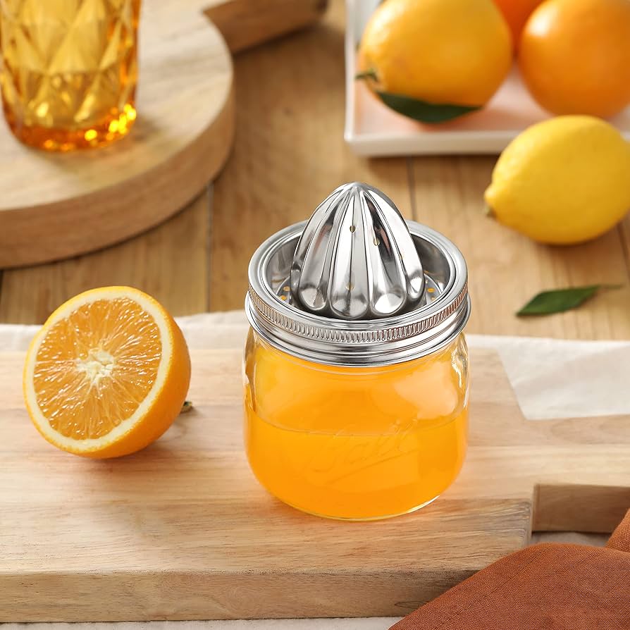 Johnny&#39;s - 【レモン】 Lemon Squeezer, Heavy Duty Zinc Manual Juicer, Threaded