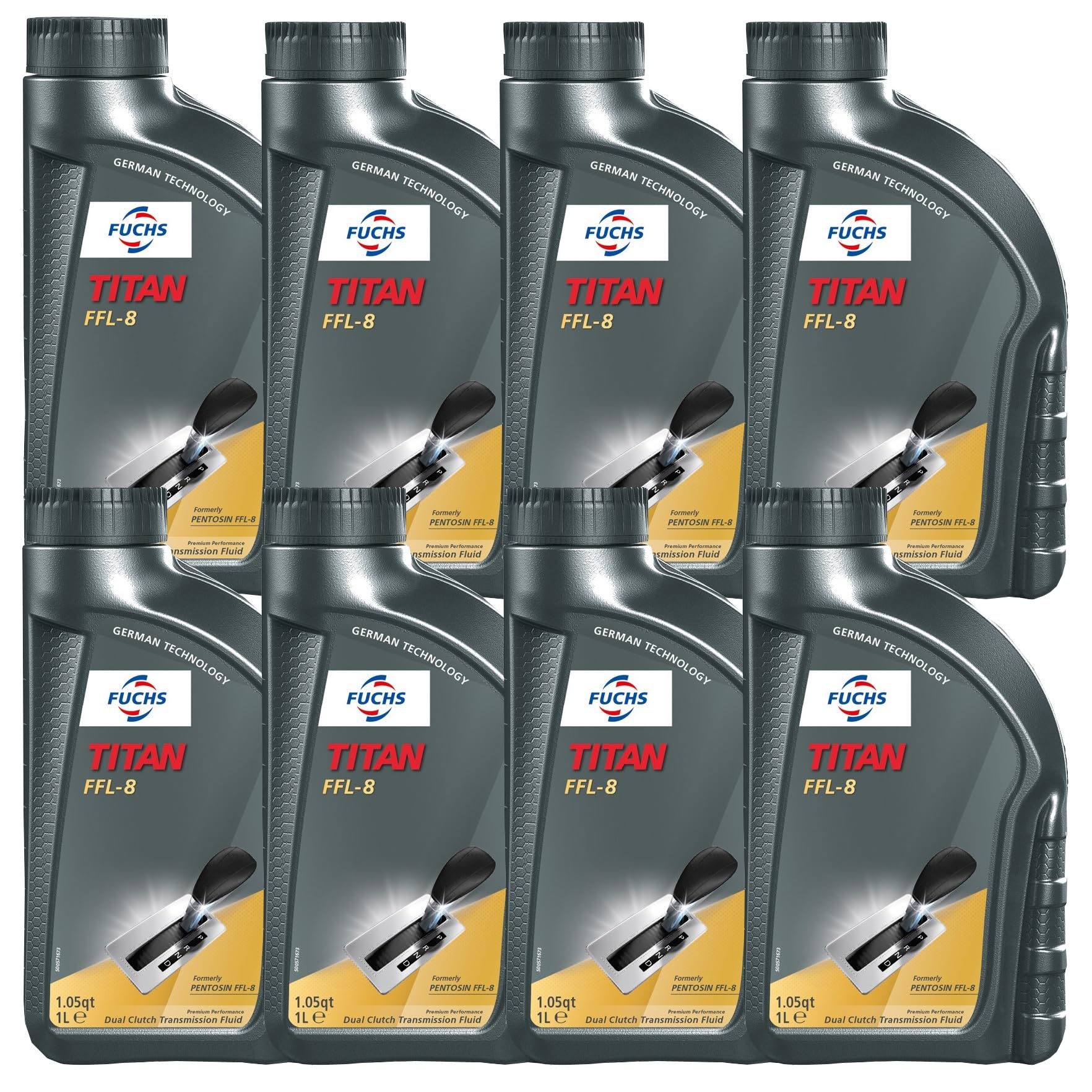 Fuchs 8 Liter TITAN FFL-8 Dual Clutch Transmission Fluid (8 x 1L)