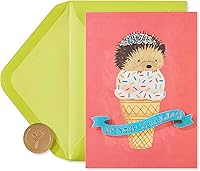 Vista 8 de Papyrus Tarjetas de cumpleaños para niños, erizo y elefante (2 unidades)