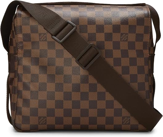 Pre-loved Damier Ebene Naviglio, Brown