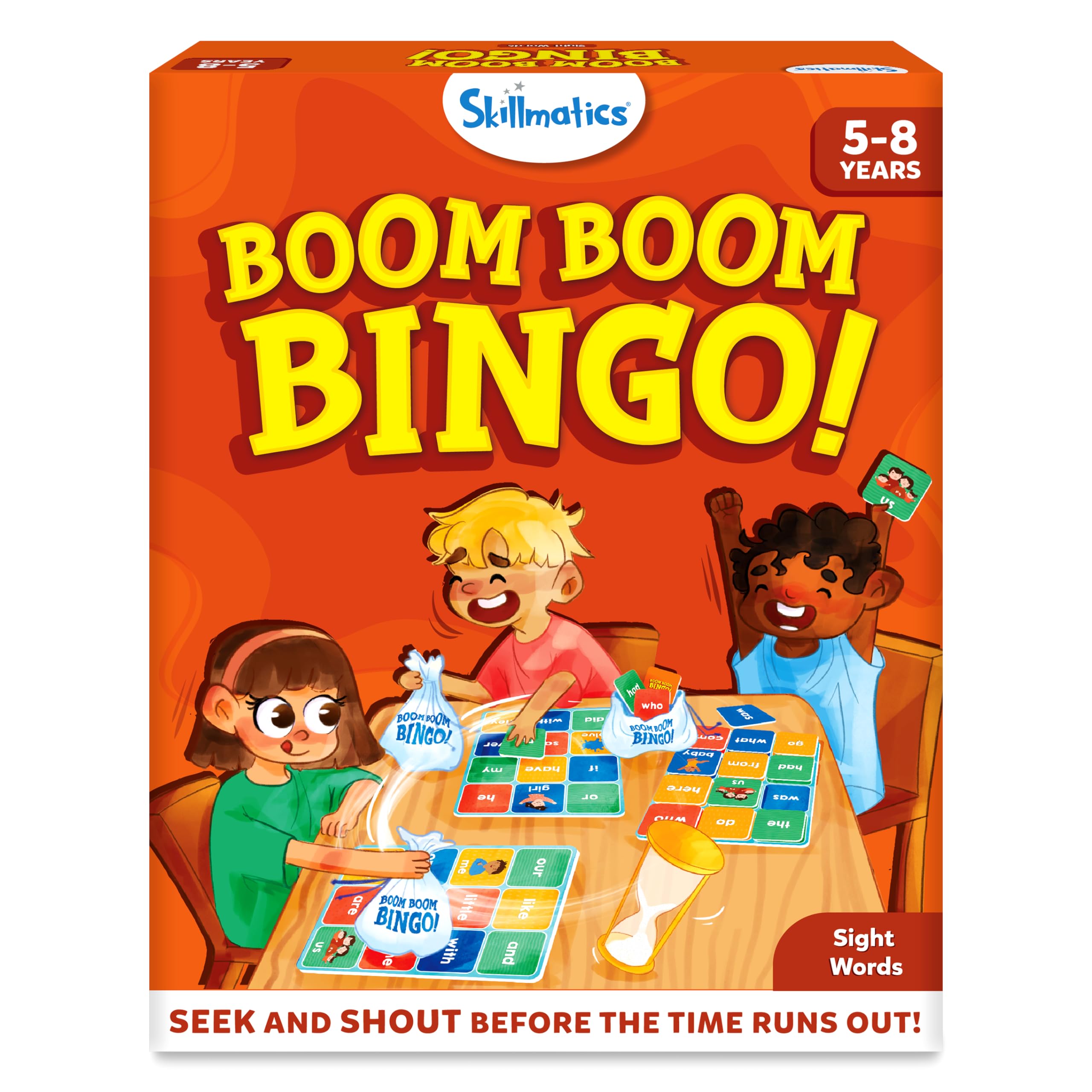 Skillmatics Bingo Preschool Board Game-Sight Words, Fun & Fast Matching Bingo Game, for Boys & Girls Ages 5 to 8, Kid, Pack of 1