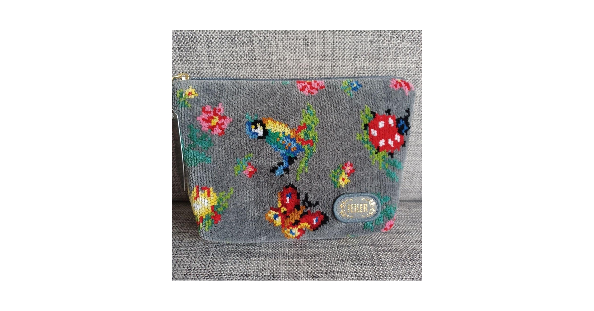 Amazon.co.jp: フェイラー グレーハイジ ハイジ ポーチ 大