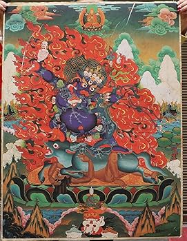 仏陀　タンカペイント Amazon｜36インチ チベット仏教神仏陀&女神ペーパータンカ絵画