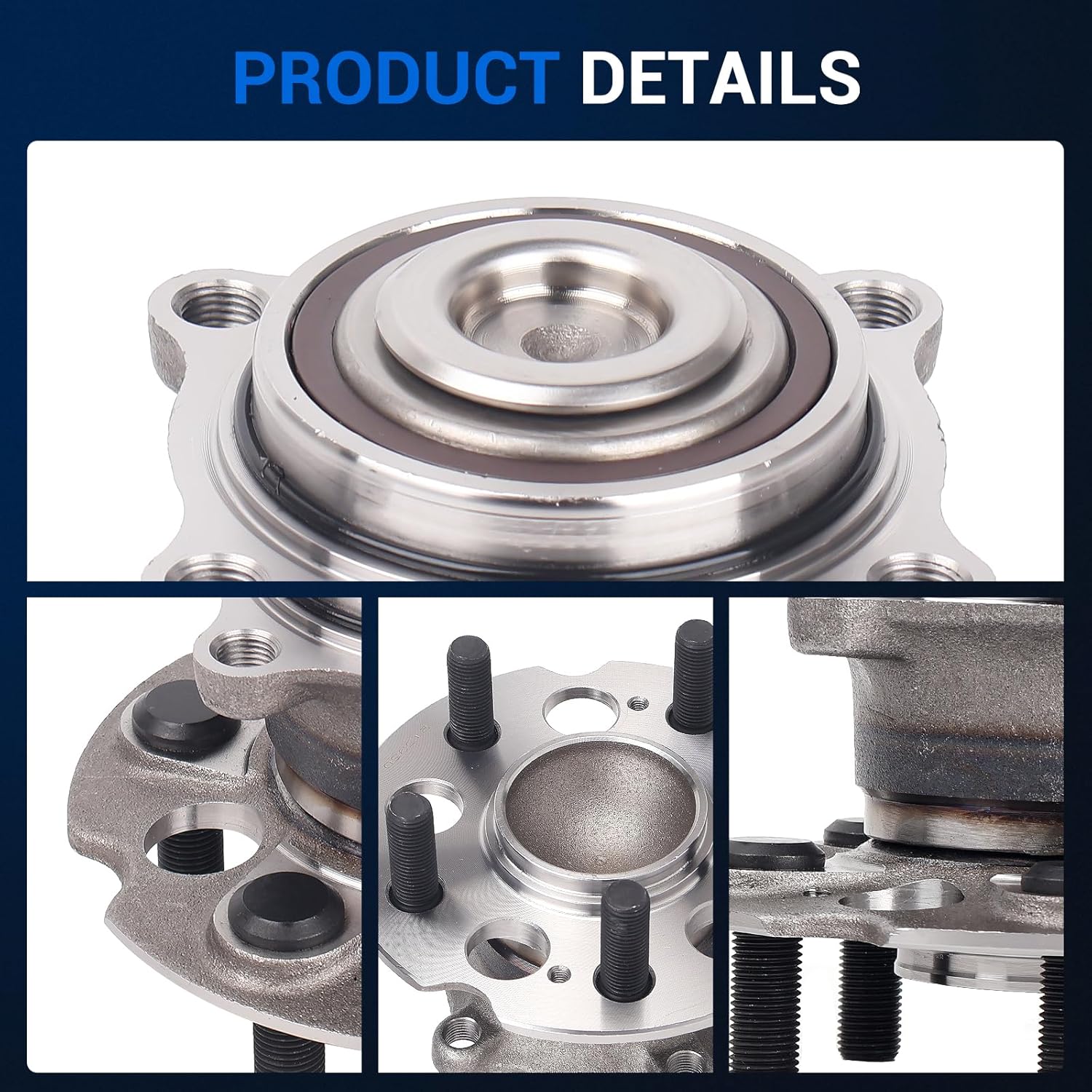 Autoround 512320 Rear Wheel Hub and Bearing Assembly Compatible with 2005-2010 Honda Odyssey 5 Lugs
