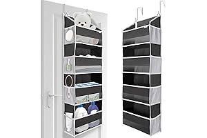 ULG Over Door Organizer with 4 Large Pockets: Your Bedroom Organization Must-Have