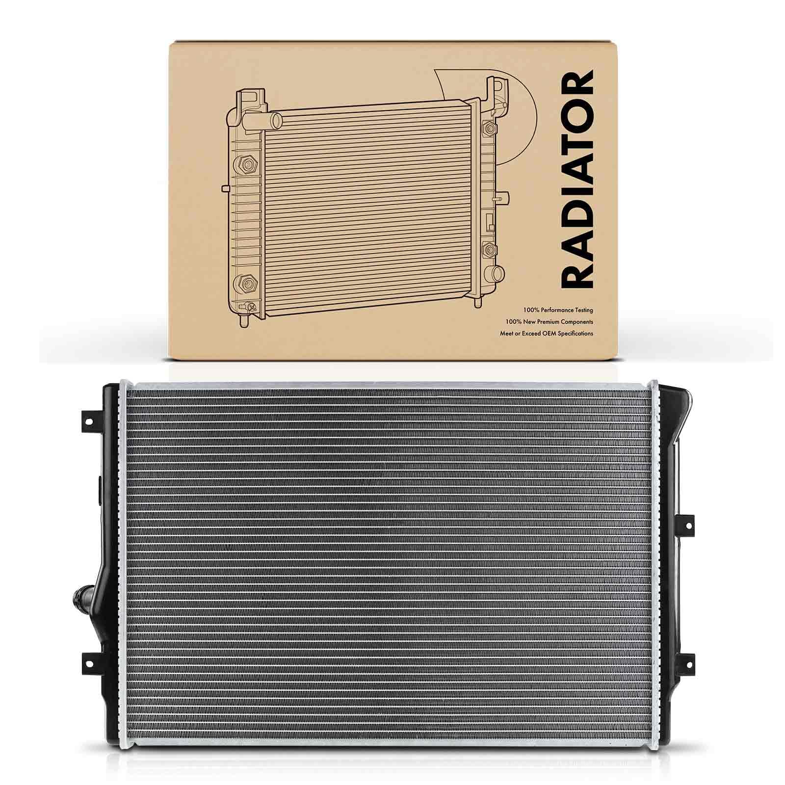 Frankberg Radiatore raffreddamento motore scambiatore di calore | 1K0121251AB; Compatibile con: Altaea XL 5P5 5P8, T.o.u.r.a.n 1T1 1T2, CC 358, Golf Plus 521 5M1, O.c.t.a.v.i.a II 1Z3