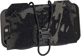 Tactical Admin Phone Pouch for Vest MOLLE Plate Carrier camo Portable Cell Phone Carrier Holder Quick-Release Magnetic Buckle 500D Nylon