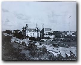Travis County Court House 1906 Black And White City Austin Texas Wall Decor Art Print Poster (16x20)