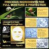 Snail Mucin Glass Glow Mask (4x Pack), Collagen Face Mask with Snail Mucin Serum, Hydrating Hydrogel Collagen Mask for Glass Skin Glow, Soothing & Firming, Skin Care Masks for Dry Skin