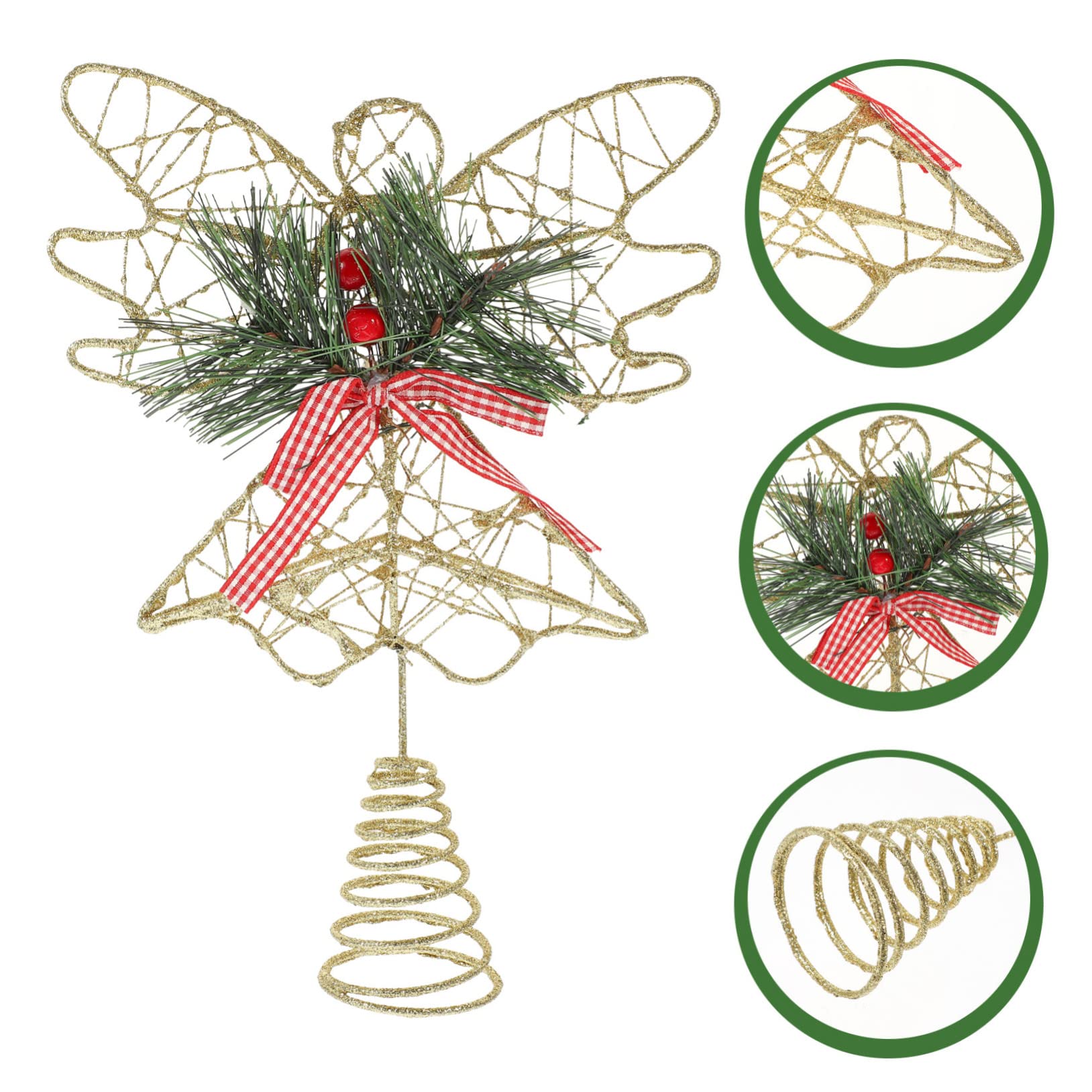 Zerodeko Lot De 4 Décorations De Sapin De Noël en Forme Dange Décoration Multi-usages pour Centre Commercial