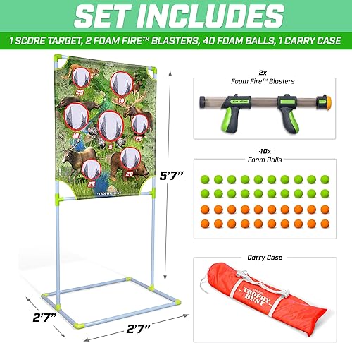 Miniatura 5 de GoSports - Juegos de fuego de espuma - Disponible en invasores alienígenas y objetivos de caza de trofeos o para colgar en la puerta y capturar los