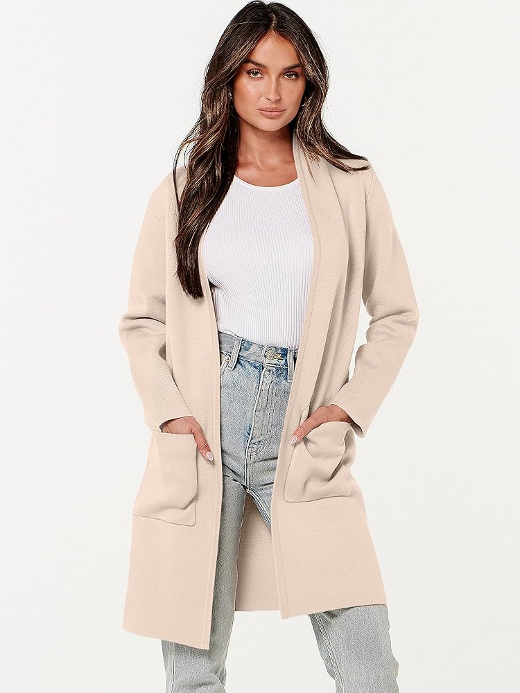 ANRABESS Cardigan Sweater for Women Casual 2025 Fall Fashion