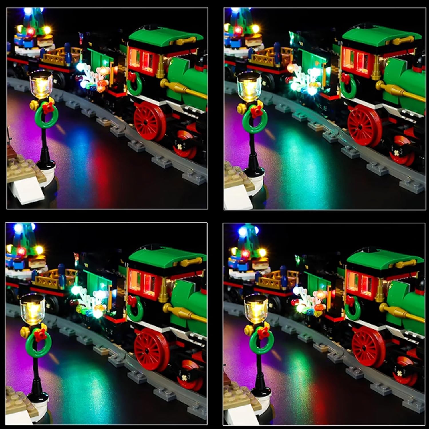 LED Lighting Kit Compatible with Lego 10254 Winter Vacation Train Series LED Light Set (Model Kit Not Included - Lighting Components Only) (Sound and Light Edition)