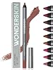 Wonderskin Lip Liner Pencil - 360 Contour Lipliner, Long Lasting, Sharpenable Lip Pencil, Waterproof and Transfer-Proof Brown Lip Liner (Saddle)