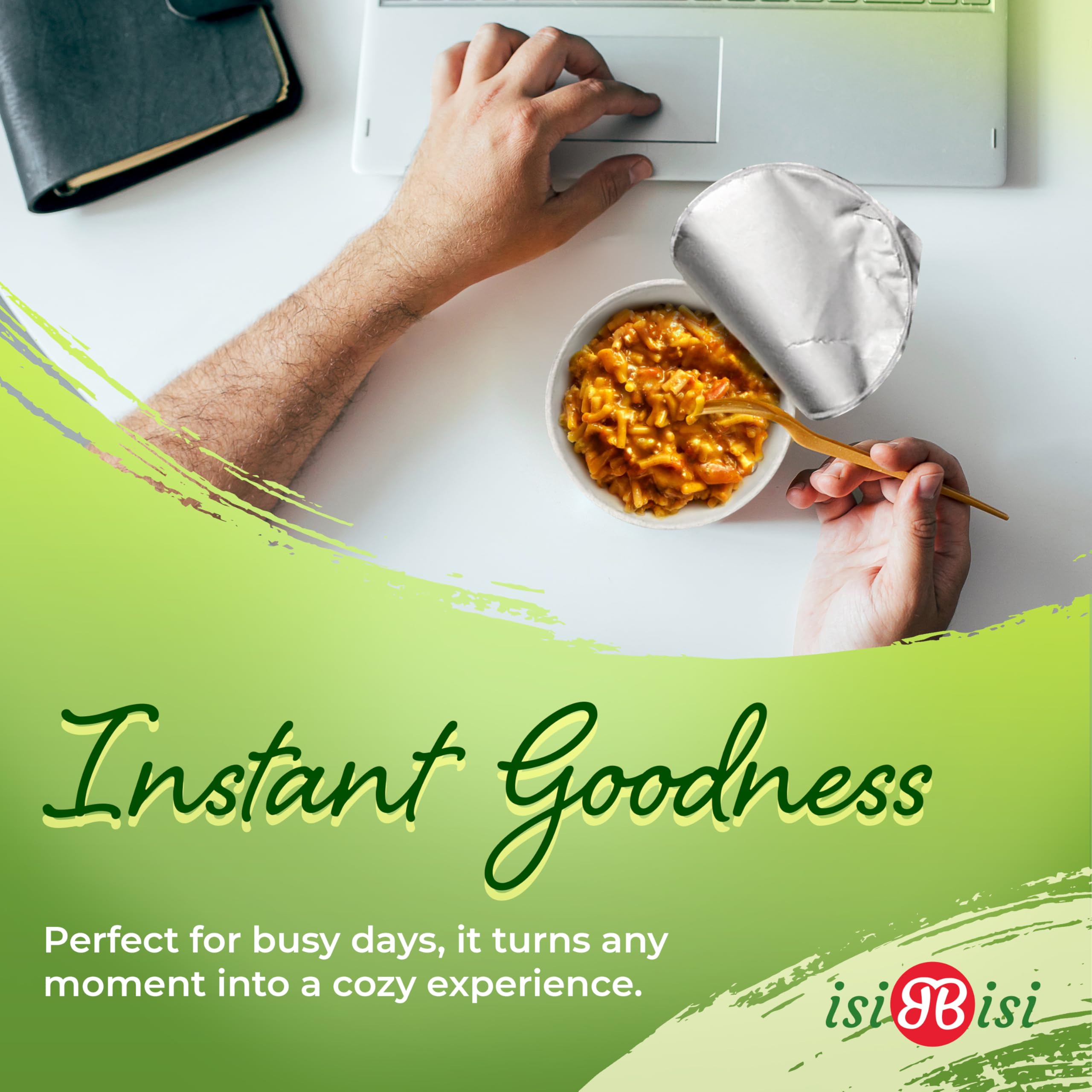 isiBisi Gluten-Free SpeedyPasta Tomato & Mozzarella Pasta Cups - Microwavable-Ready Baby Rigatoni Noodles, Non-GMO, 100% Made in Italy