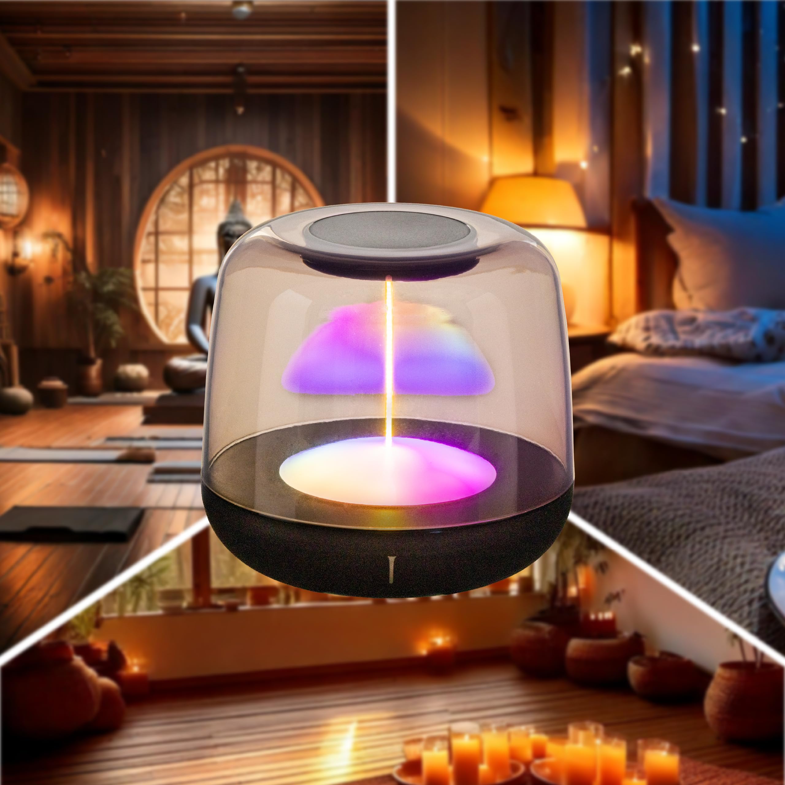 LED's light LED-Tischlampe mit Akku 2700K Warmweiß & RGB – Touch-Dimmer, USB-C, IP44, Rauchglas – Stimmungslicht für Innen & Außen